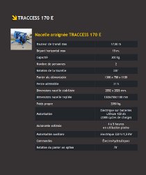 Fiche technique nacelle araignée