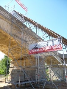 Rampe BMX vue rapprochée